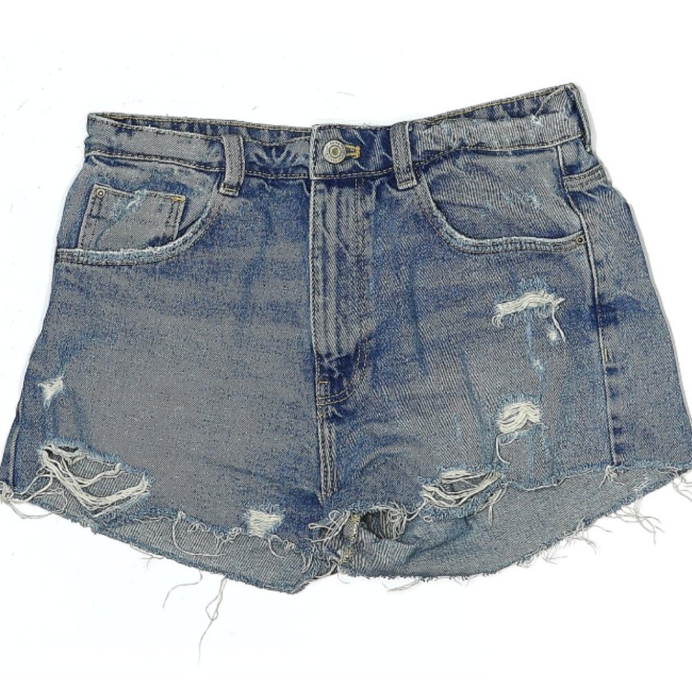🦋 TRF Denim Rules (Zara) - Cut-off Jean Shorts